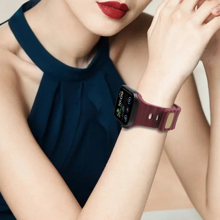 Meget slidstærk Universal Apple Silikone Rem - Rød#serie_8