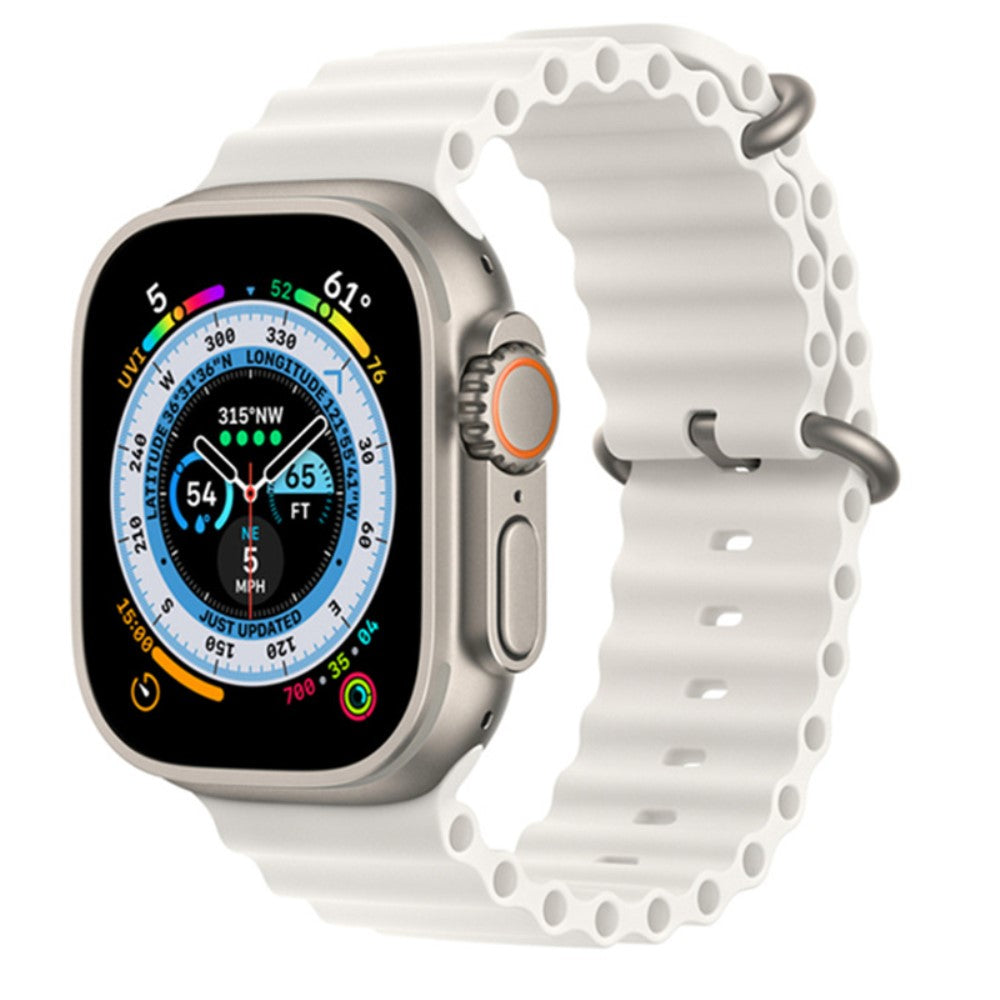 Vildt kønt Universal Apple Silikone Rem - Hvid#serie_1