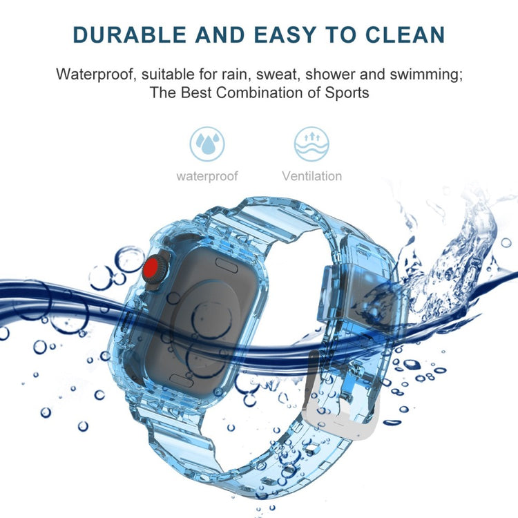 Fremragende Universal Apple Silikone Rem - Blå#serie_6