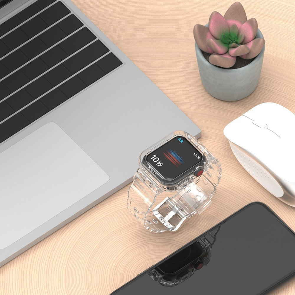 Fremragende Universal Apple Silikone Rem - Gennemsigtig#serie_8