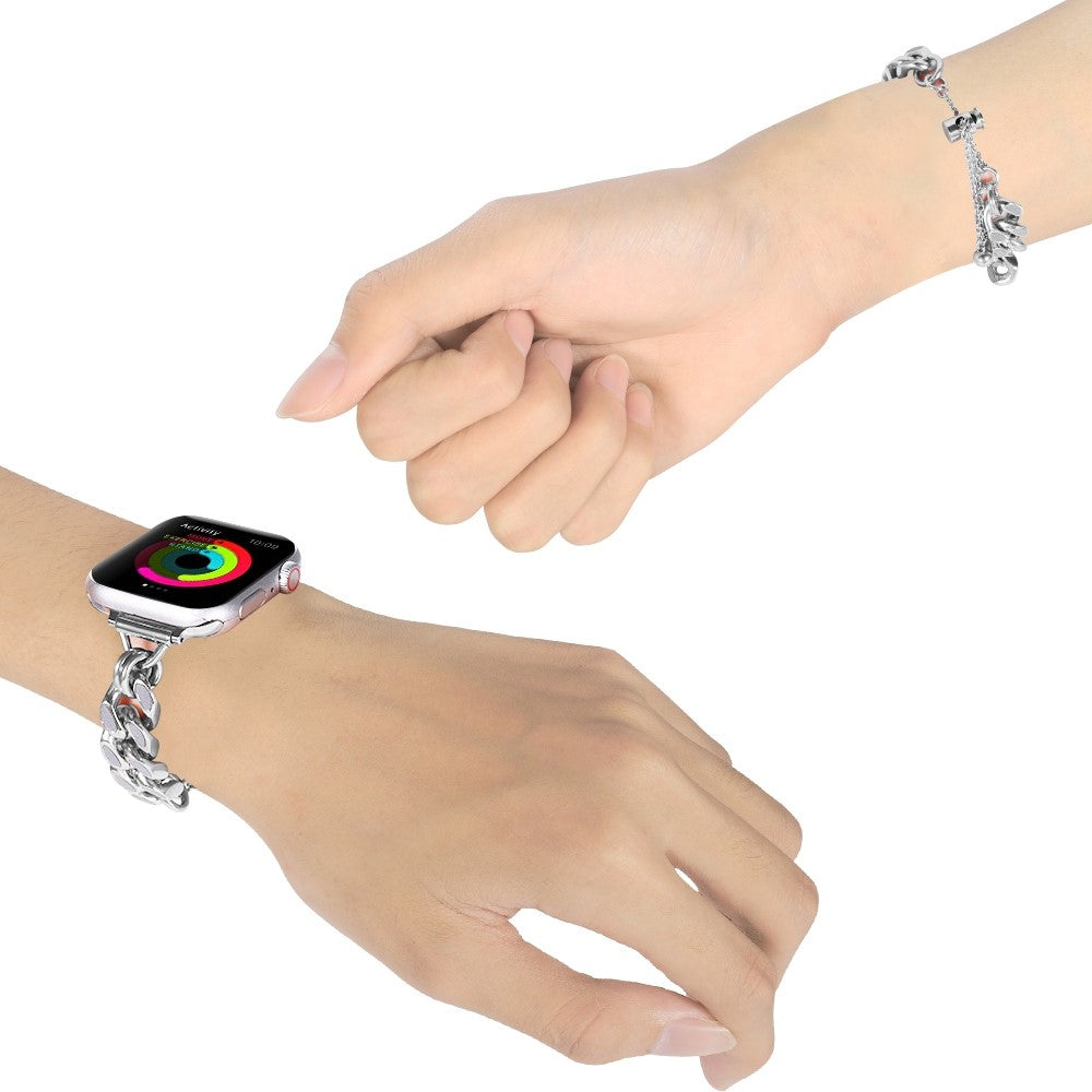 Super sejt Universal Apple Metal Rem - Sølv#serie_2