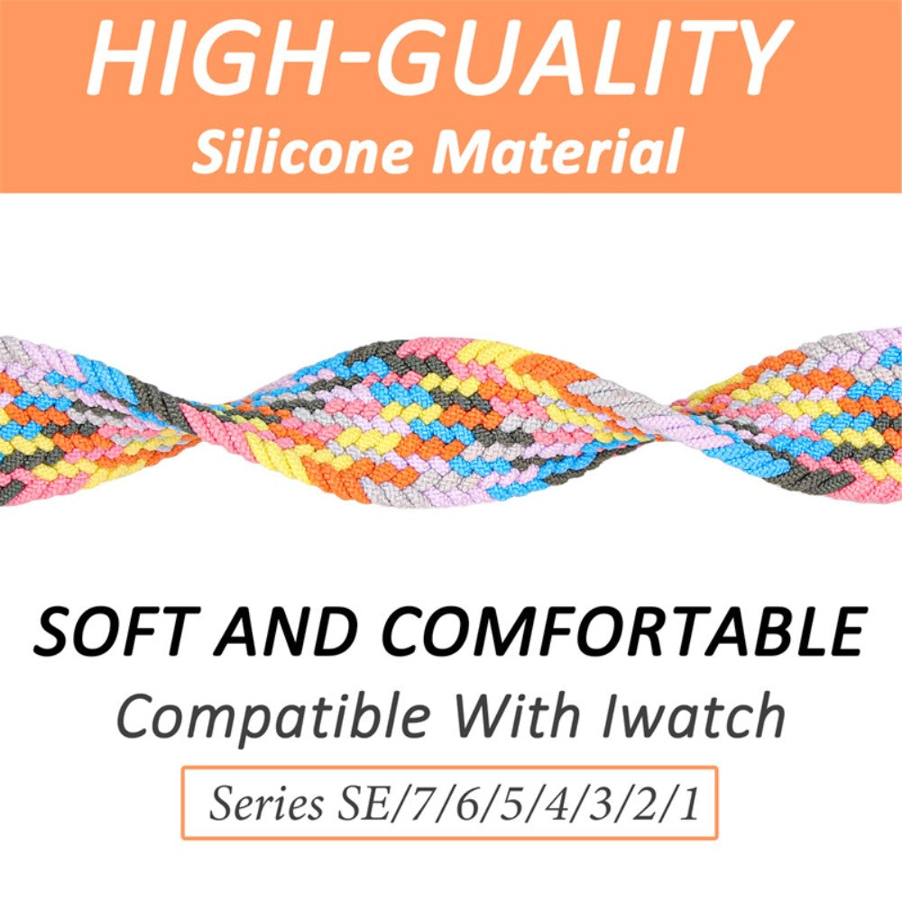 Vildt sejt Universal Apple Nylon Rem - Størrelse: L - Flerfarvet#serie_3