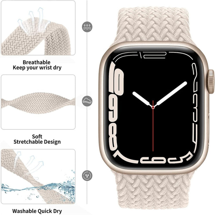 Mega skøn Universal Apple Nylon Rem - Størrelse: M - Hvid#serie_12