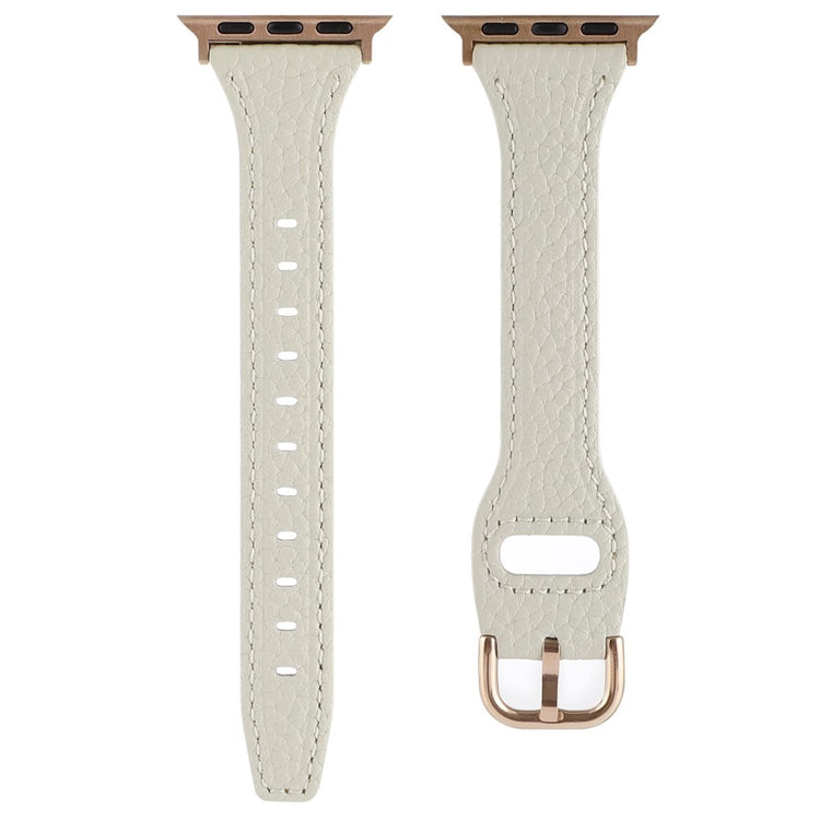 Meget cool Universal Apple Ægte læder Rem - Hvid#serie_5