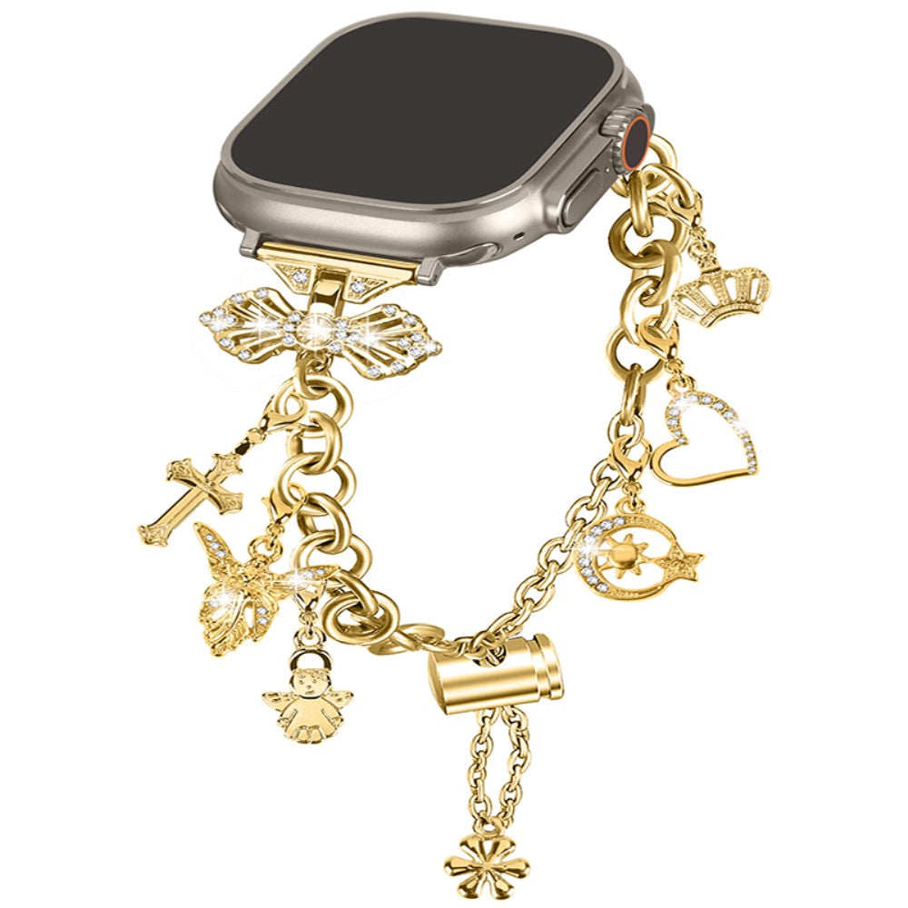 Rigtigt slidstærk Universal Apple Metal Rem - Guld#serie_2