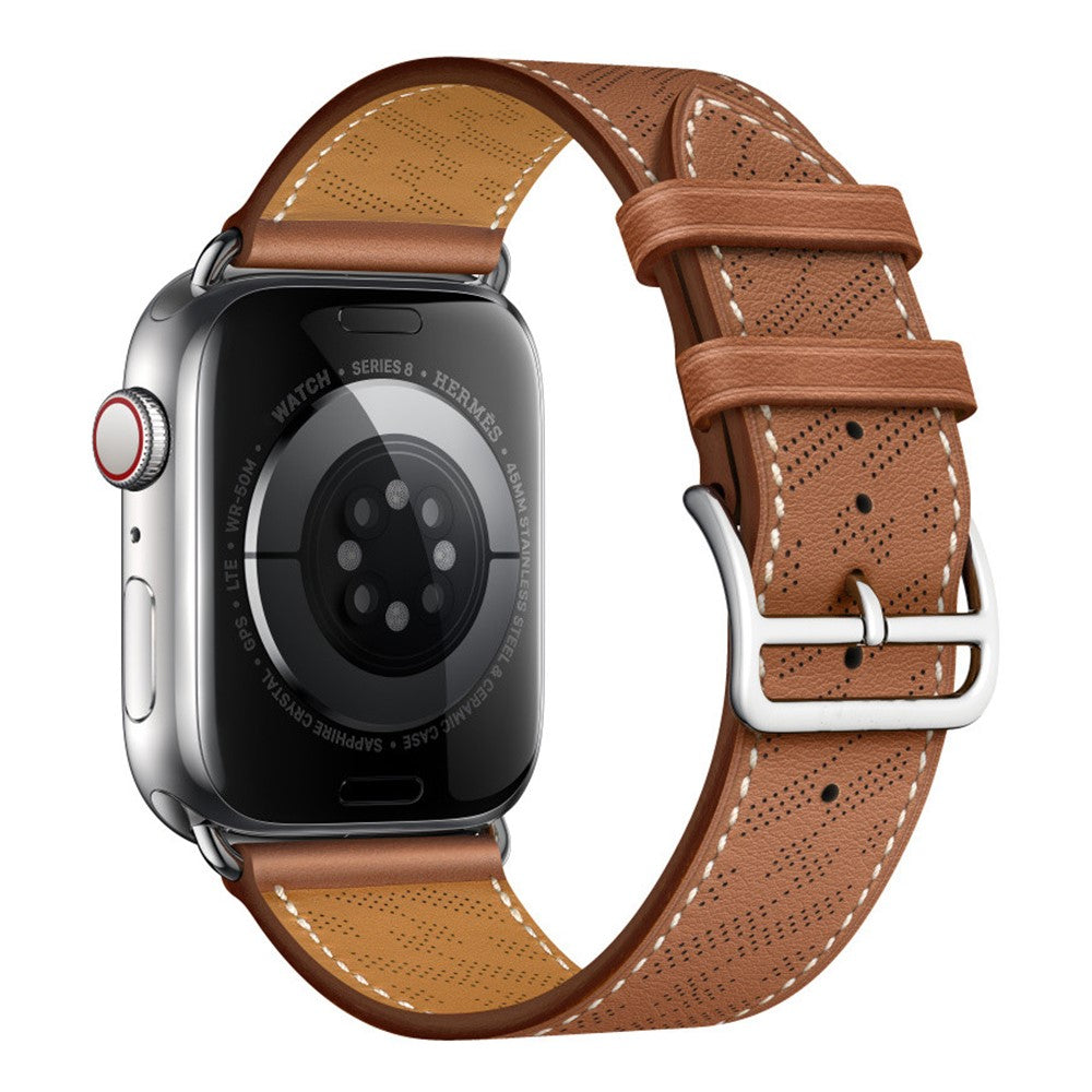 Rigtigt fed Universal Apple Ægte læder Rem - Brun#serie_4