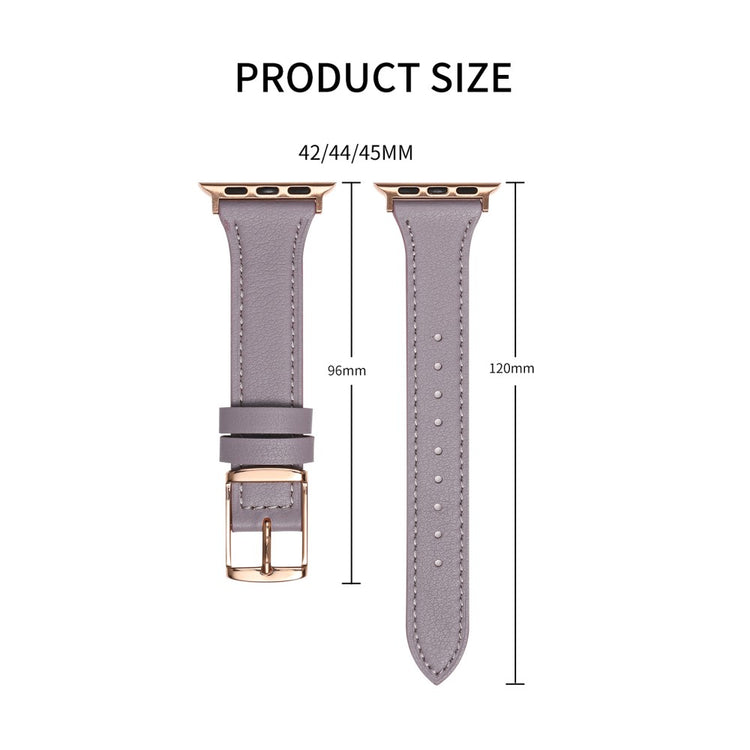 Vildt smuk Universal Apple Ægte læder Rem - Sølv#serie_4