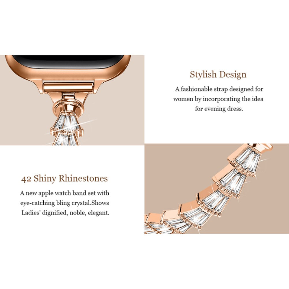 Helt vildt godt Universal Apple Metal og Rhinsten Rem - Sort#serie_2