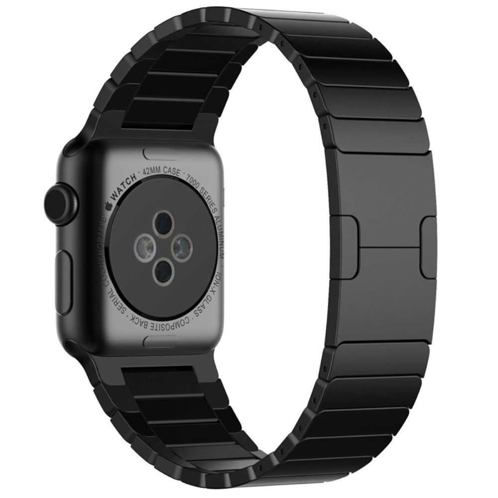 Kønt Metal Universal Rem passer til Apple Smartwatch - Sort#serie_1