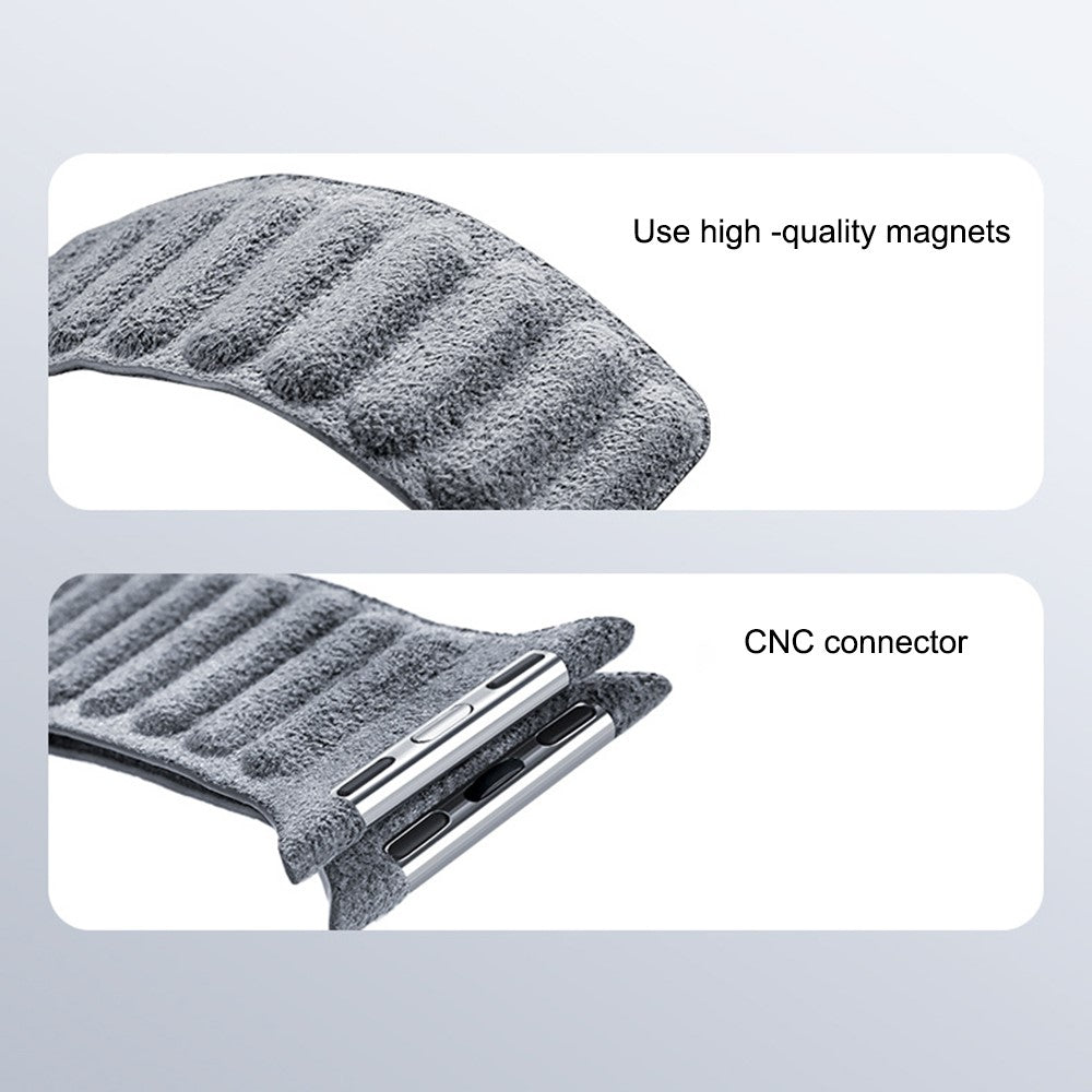 Rigtigt Elegant Kunstlæder Universal Rem passer til Apple Smartwatch - Sølv#serie_1