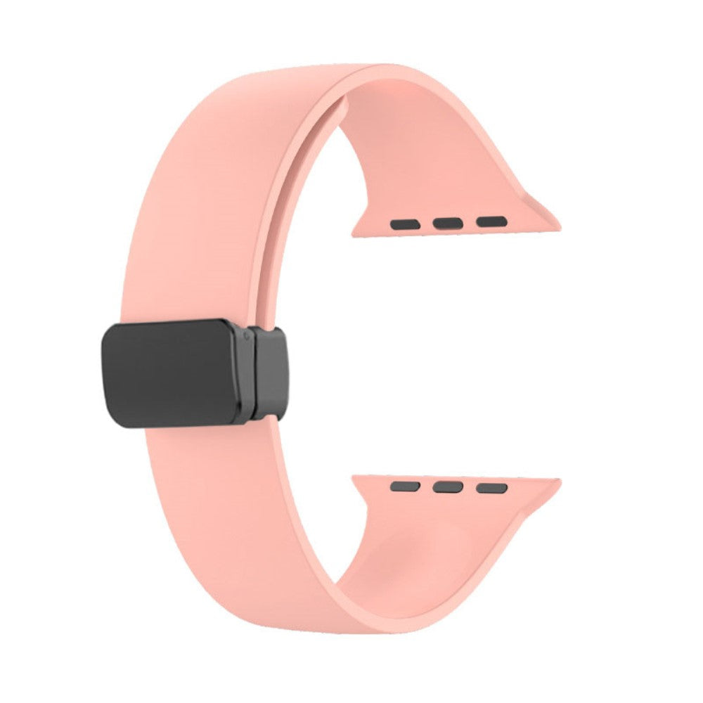 Klassisk Silikone Universal Rem passer til Apple Smartwatch - Pink#serie_4