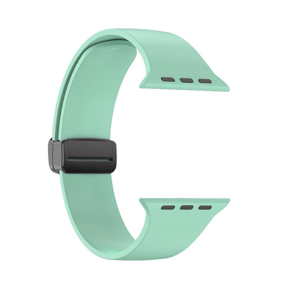 Klassisk Silikone Universal Rem passer til Apple Smartwatch - Grøn#serie_9