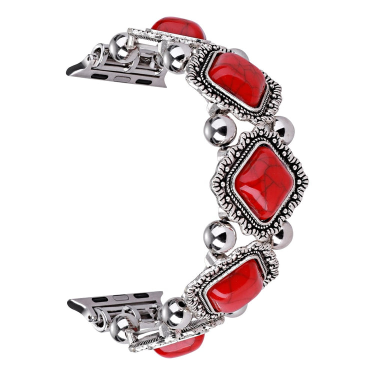 Vildt Hårdfør Metal Universal Rem passer til Apple Smartwatch - Rød#serie_2