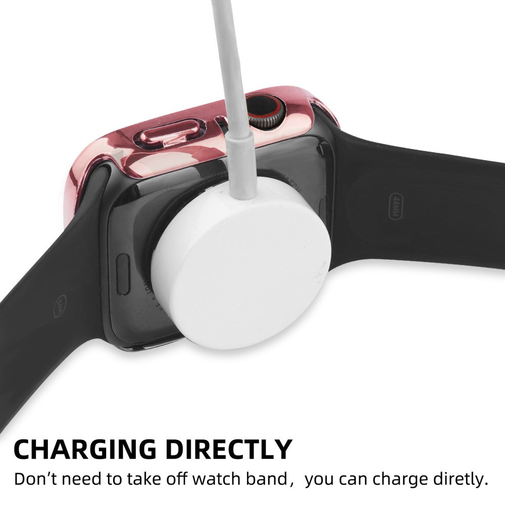 Mega Fint Universal Apple Cover med Skærmbeskytter i Plastik, Rhinsten og Hærdet Glas - Pink#serie_5