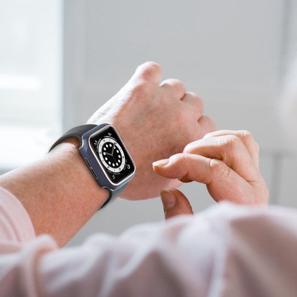 Vildt Fint Universal Apple Cover med Skærmbeskytter i Plastik og Hærdet Glas - Blå#serie_10