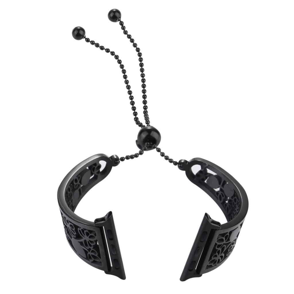 Helt vildt nydelig Apple Watch Series 1-3 42mm Metal Rem - Sort#serie_2