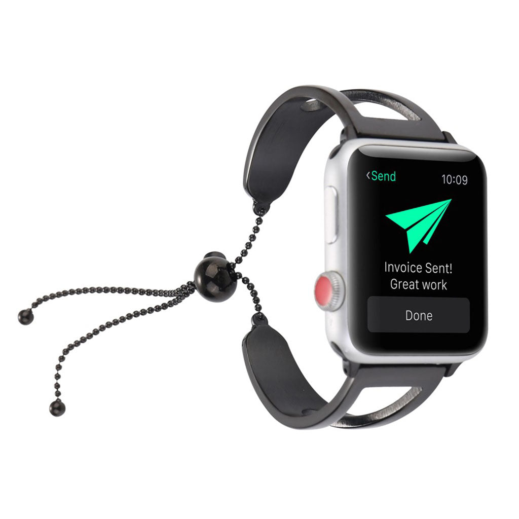 Vildt pænt Apple Watch Series 1-3 38mm Metal Rem - Sort#serie_4