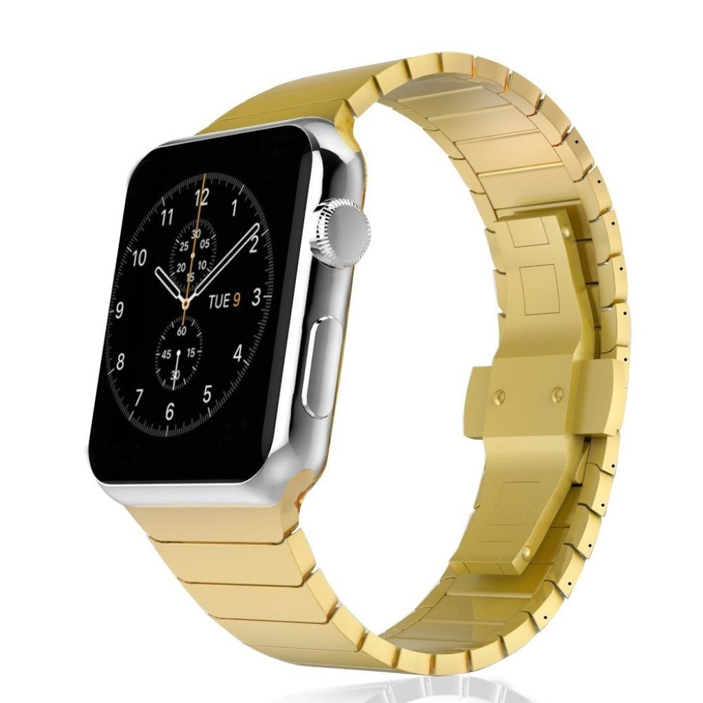 Cool Apple Watch Series 4 40mm Metal Rem - Guld#serie_1