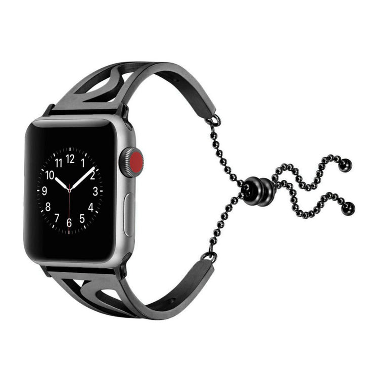 Super hårdfør Apple Watch Series 4 40mm Metal Rem - Sort#serie_2