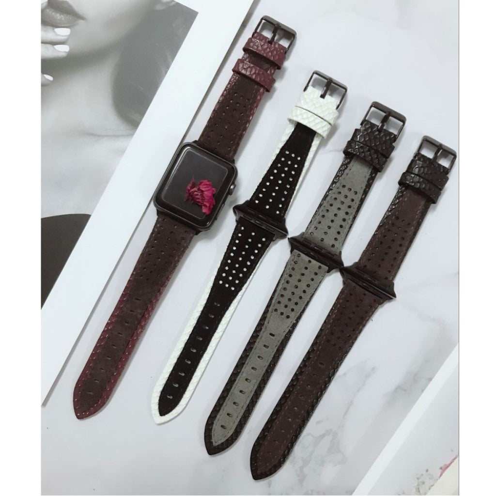 Super flot Apple Watch Series 4 40mm Ægte læder Rem - Flerfarvet#serie_4