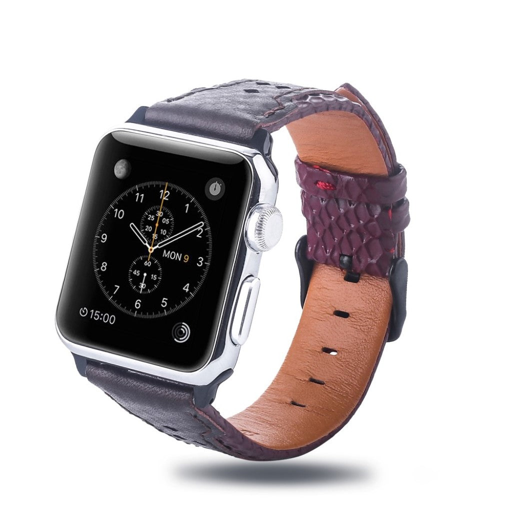 Super flot Apple Watch Series 4 40mm Ægte læder Rem - Flerfarvet#serie_1