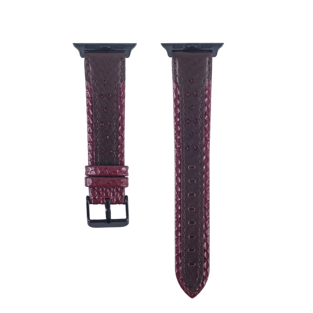 Super flot Apple Watch Series 4 40mm Ægte læder Rem - Flerfarvet#serie_1