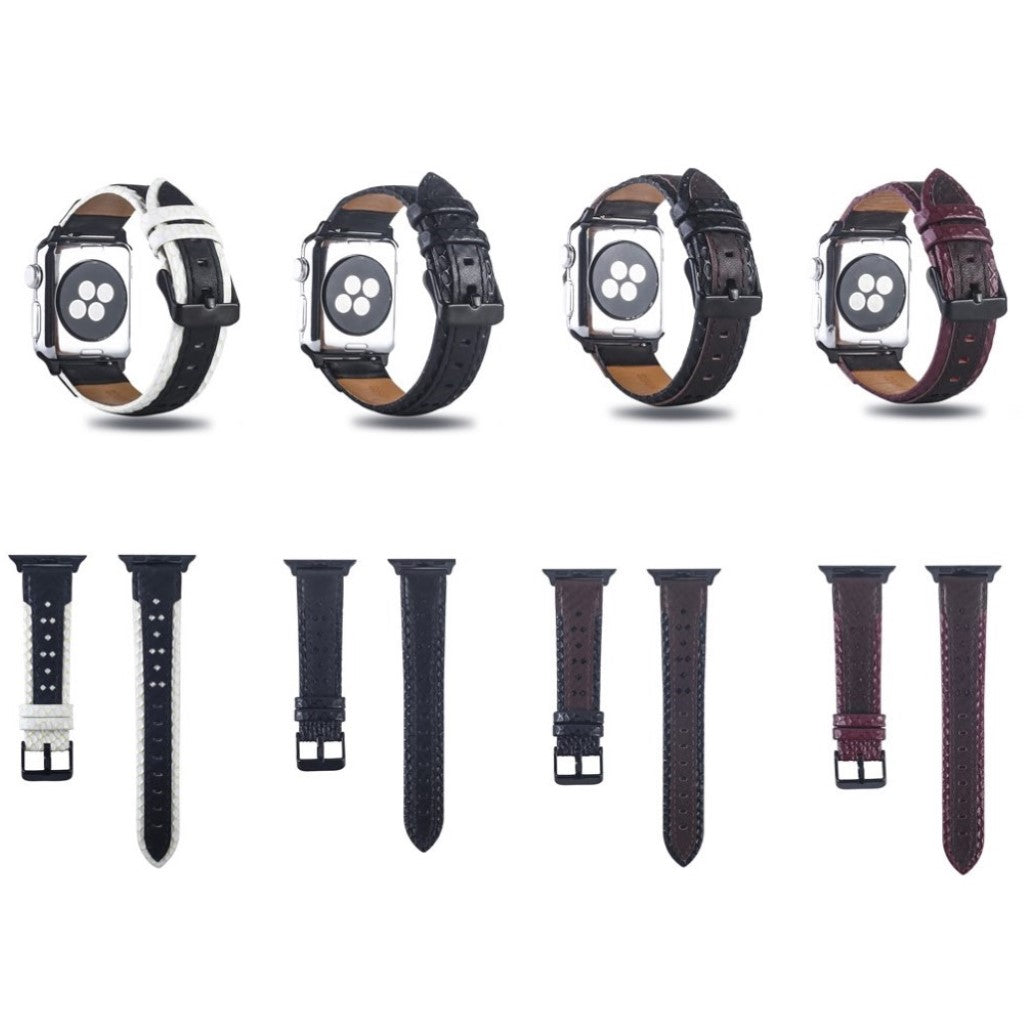 Super flot Apple Watch Series 4 40mm Ægte læder Rem - Flerfarvet#serie_3