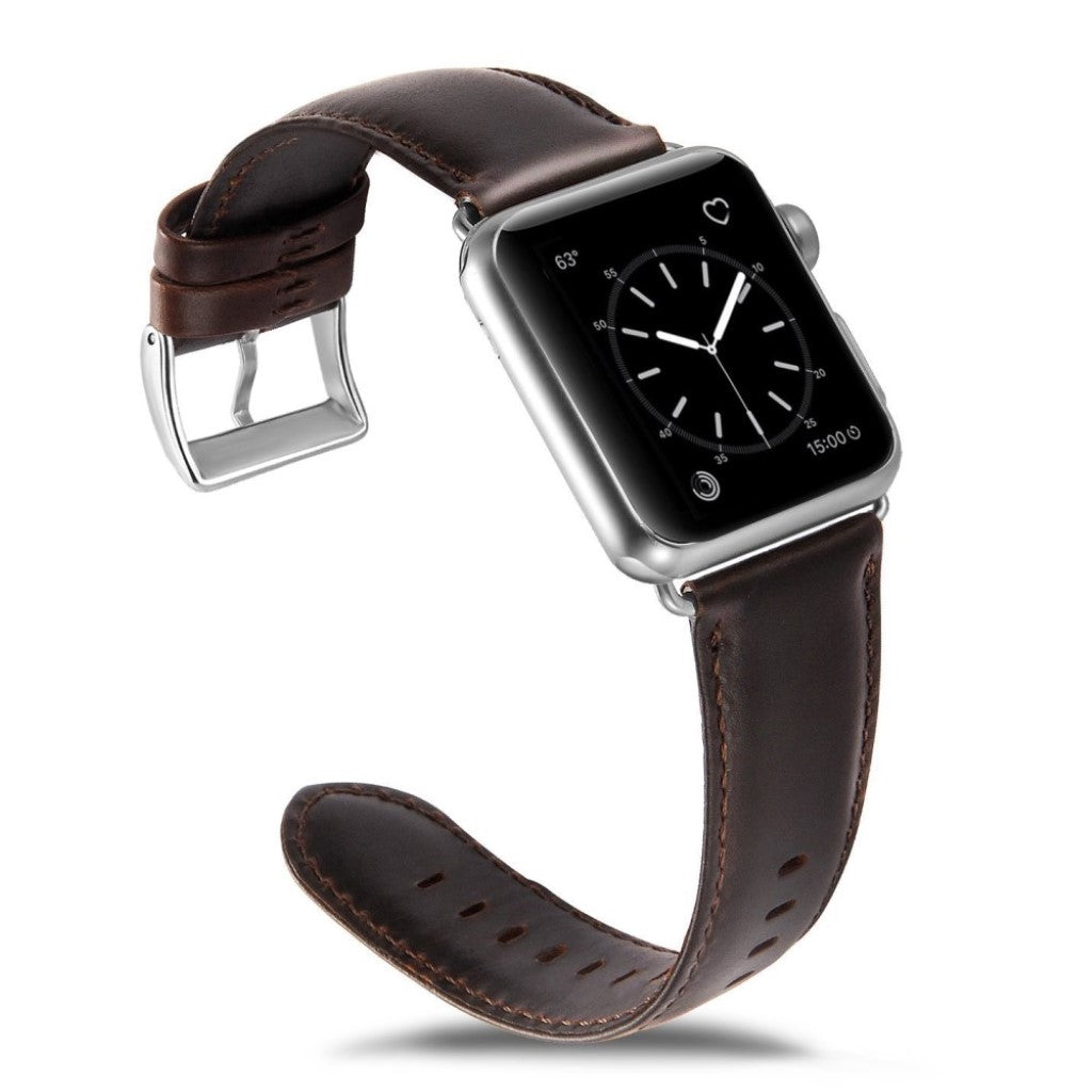 Eminent Apple Watch Series 4 40mm Ægte læder Rem - Brun#serie_2