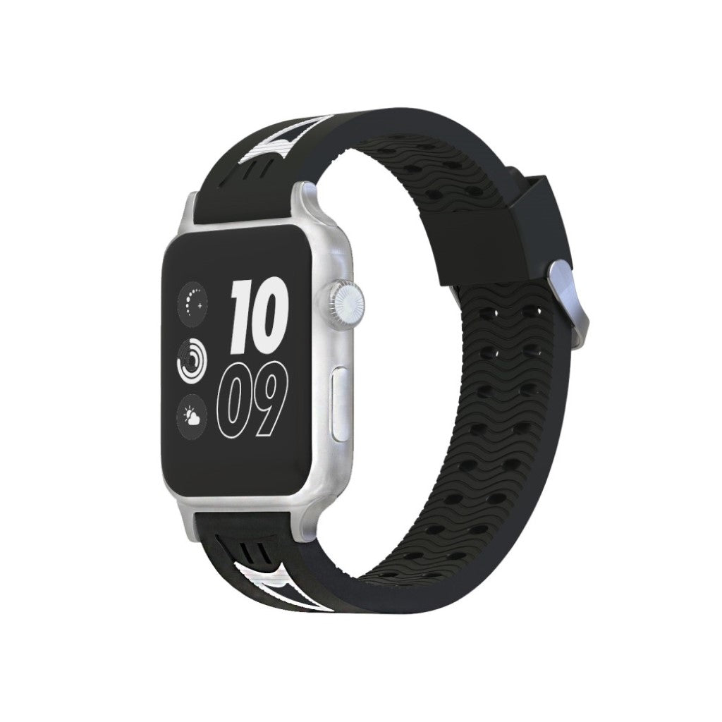Meget kønt Apple Watch Series 4 40mm Silikone Rem - Sort#serie_1