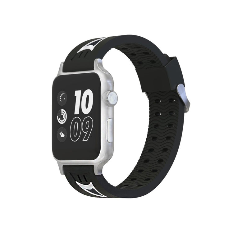 Meget kønt Apple Watch Series 4 40mm Silikone Rem - Sort#serie_1