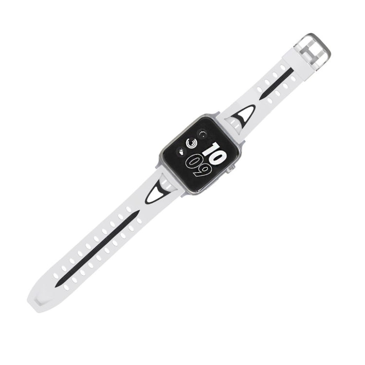 Meget kønt Apple Watch Series 4 40mm Silikone Rem - Hvid#serie_3