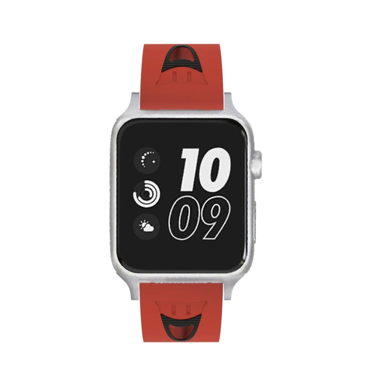 Meget kønt Apple Watch Series 4 40mm Silikone Rem - Rød#serie_4