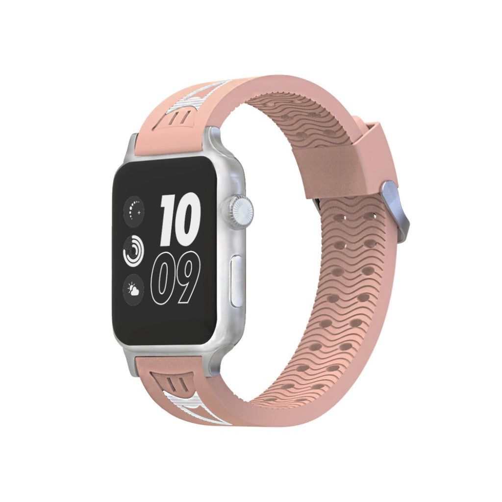 Meget kønt Apple Watch Series 4 40mm Silikone Rem - Pink#serie_5