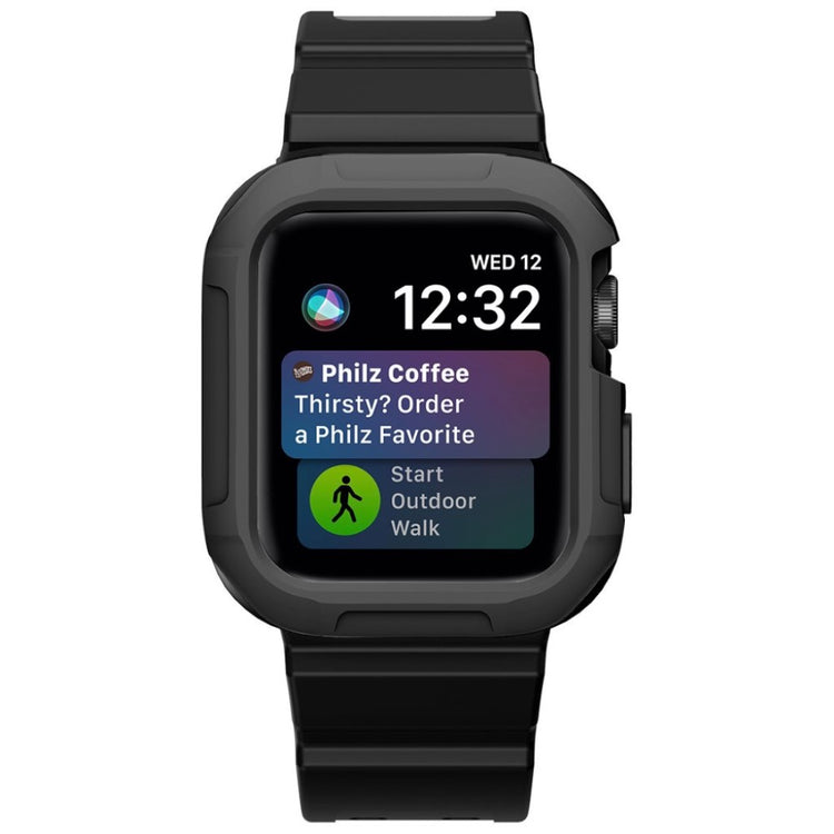 Helt vildt nydelig Apple Watch Series 4 40mm Silikone Rem - Sort#serie_1