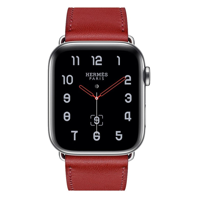 Vildt fantastisk Apple Watch Series 4 40mm Ægte læder Rem - Rød#serie_2
