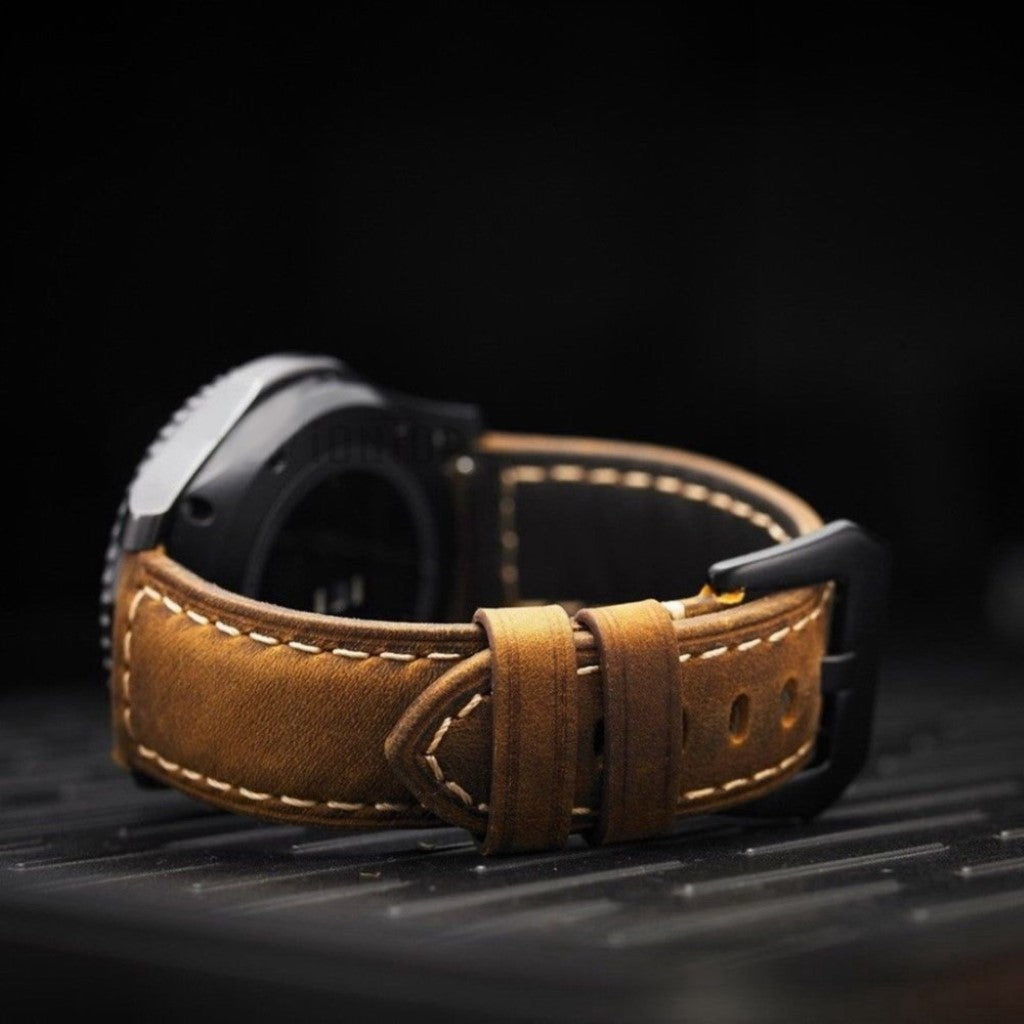 Mega nydelig Apple Watch Series 4 40mm Ægte læder Rem - Brun#serie_3