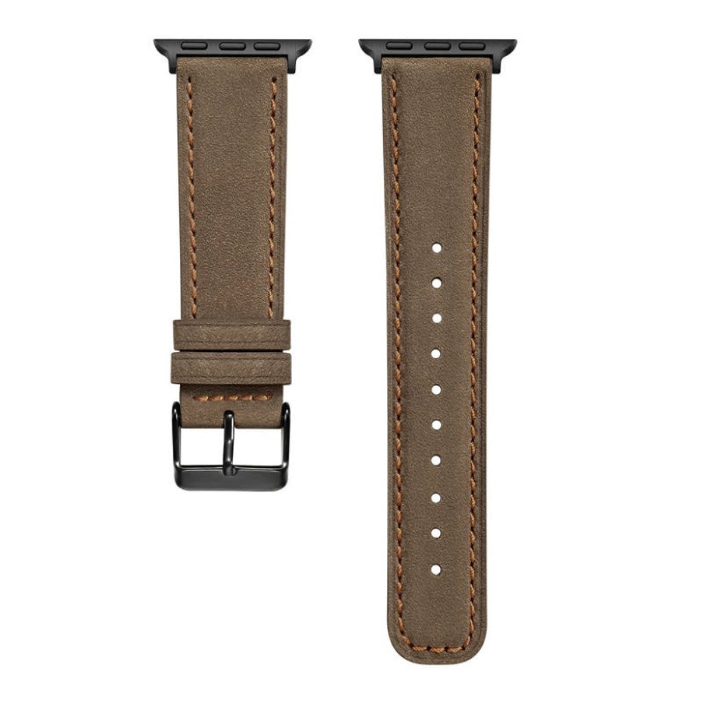 Meget fantastisk Apple Watch Series 4 40mm Ægte læder Rem - Brun#serie_3