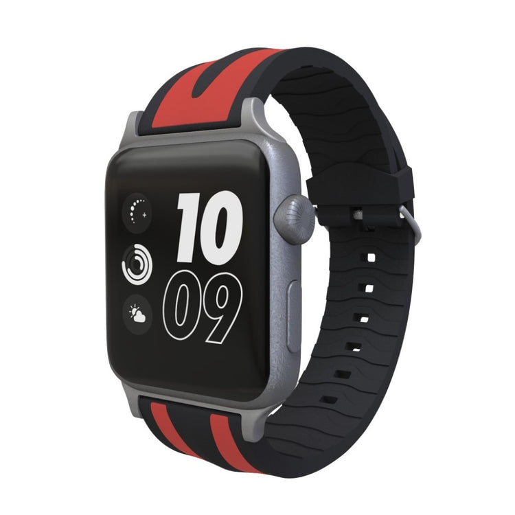 Rigtigt kønt Apple Watch Series 4 40mm Silikone Rem - Sort#serie_3