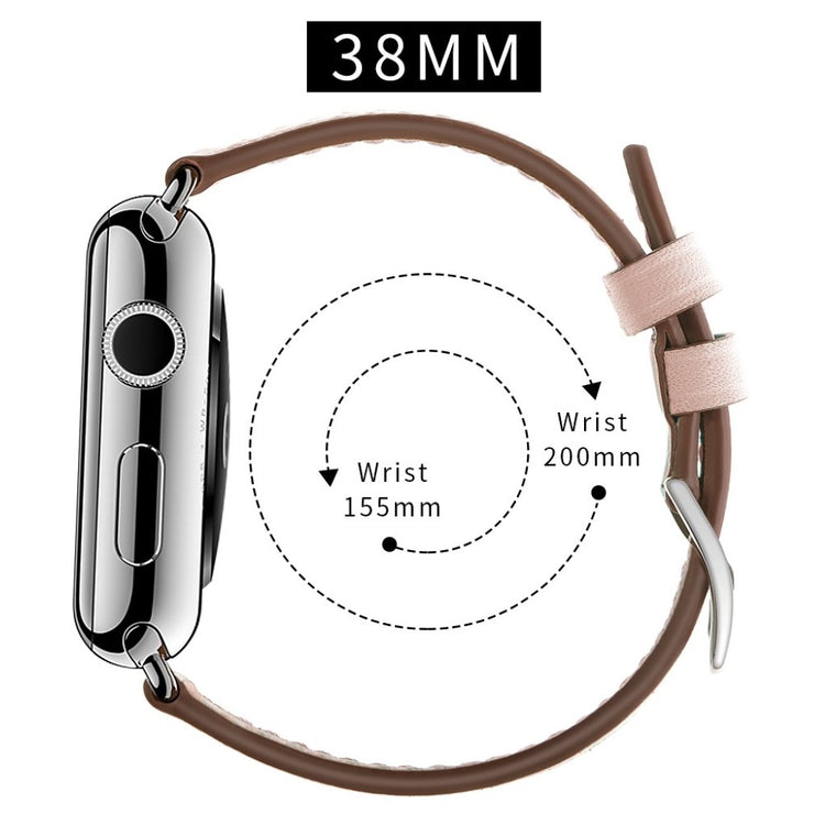Meget sejt Apple Watch Series 5 40mm Ægte læder Rem - Pink#serie_1