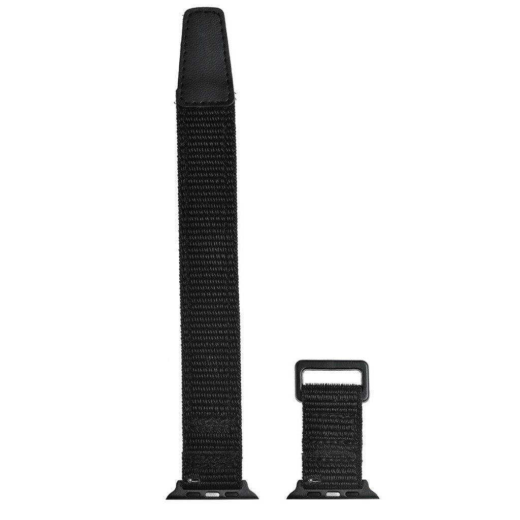 Skøn Apple Watch Series 5 40mm / Apple Watch 40mm Nylon Rem - Sort#serie_047