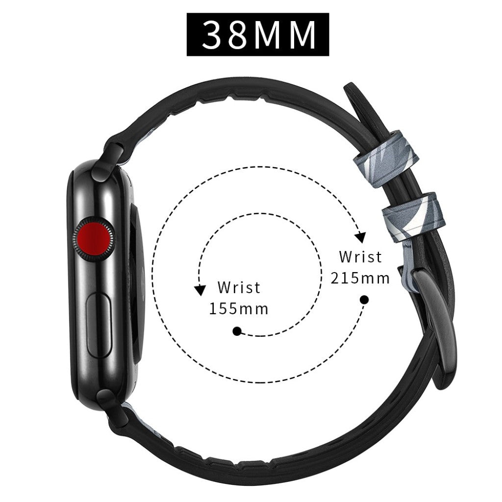 Apple Watch Series 5 40mm / Apple Watch 40mm Ægte læder Rem - Blå#serie_1