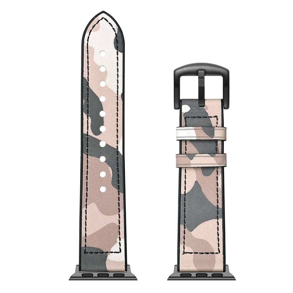 Apple Watch Series 5 40mm / Apple Watch 40mm Ægte læder Rem - Brun#serie_2