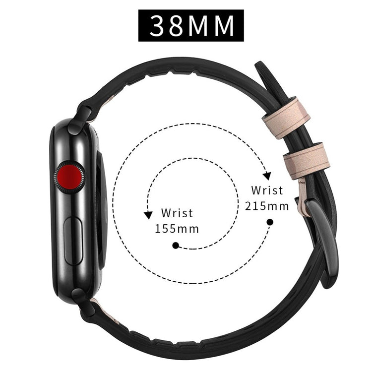 Apple Watch Series 5 40mm / Apple Watch 40mm Ægte læder Rem - Brun#serie_2