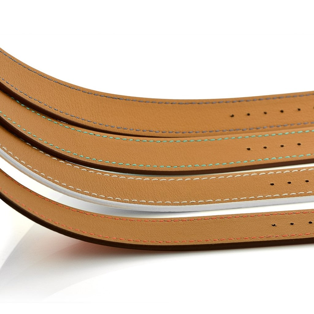 Apple Watch Series 5 40mm / Apple Watch 40mm Ægte læder Rem - Grøn#serie_1