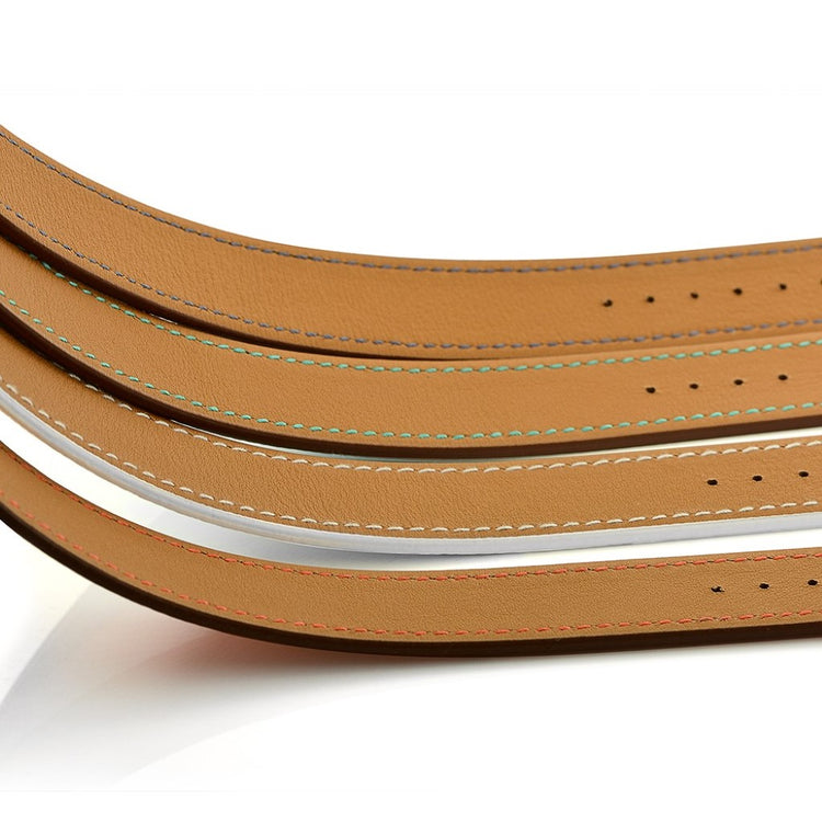 Apple Watch Series 5 40mm / Apple Watch 40mm Ægte læder Rem - Grøn#serie_1