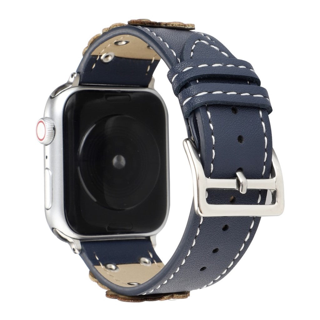 Apple Watch Series 5 40mm / Apple Watch 40mm Ægte læder Rem - Flerfarvet#serie_4