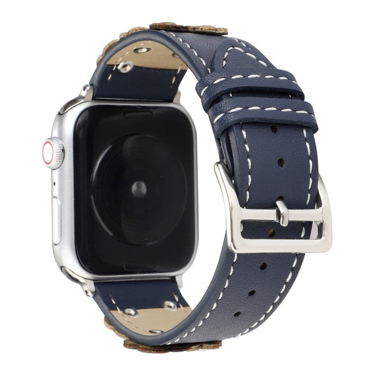 Apple Watch Series 5 40mm / Apple Watch 40mm Ægte læder Rem - Flerfarvet#serie_4