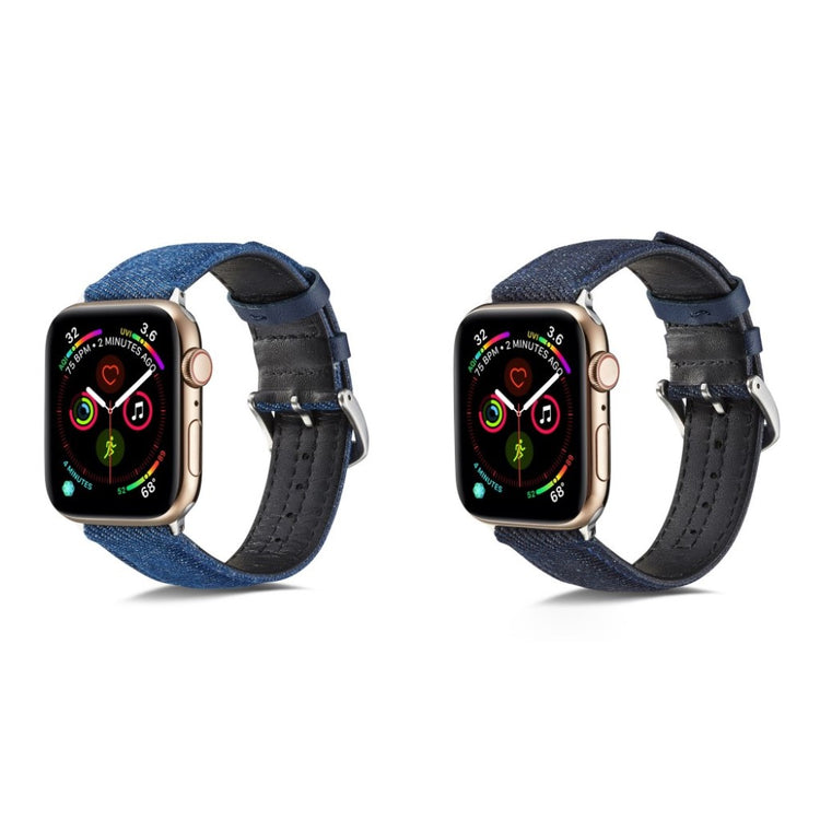 Kønt Apple Watch Series 5 40mm / Apple Watch 40mm Nylon Rem - Blå#serie_1