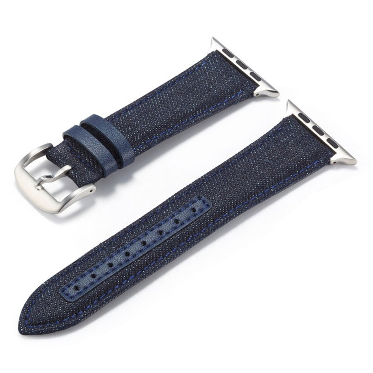 Kønt Apple Watch Series 5 40mm / Apple Watch 40mm Nylon Rem - Blå#serie_1