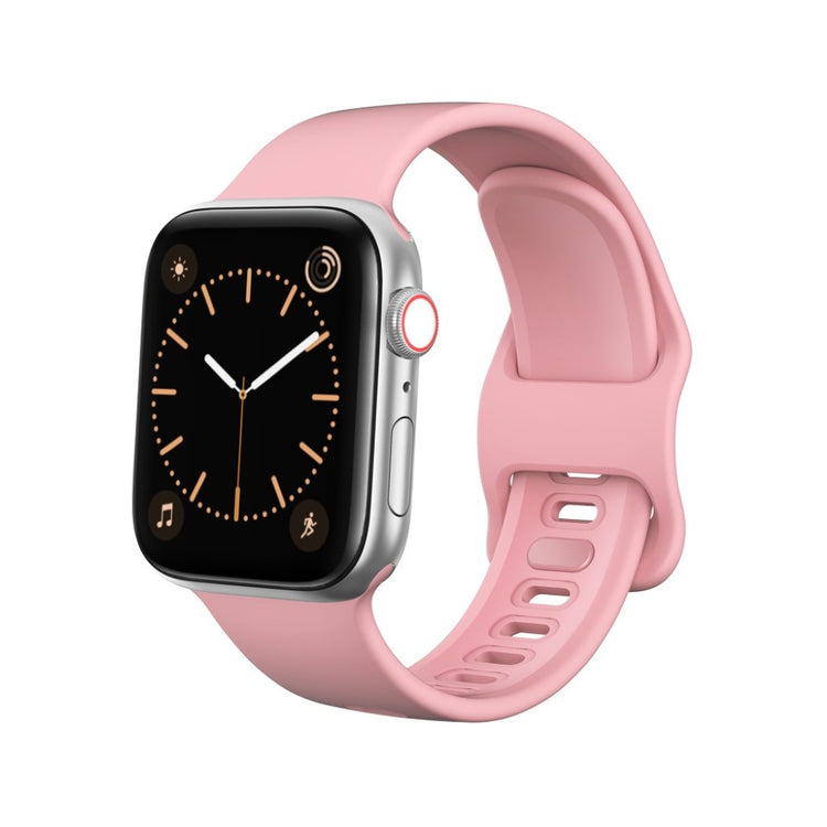 Apple Watch Series 5 40mm / Apple Watch 40mm Silikone Rem - Pink#serie_5